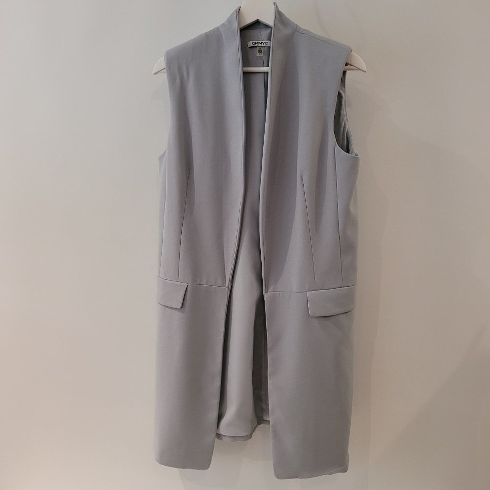 DKNYC sleeveless long vest